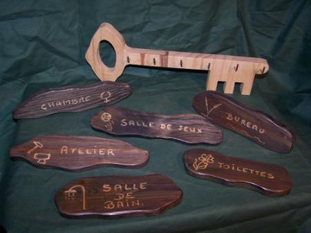 PORTE CLEFS et ENSEIGNES DE PORTES
